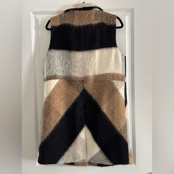 Anthropologie Elevenses Wool Blend Buffalo Plaid Vest - Picture 6 of 13